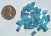 40 4mm Aqua Fiber Optic Cubes